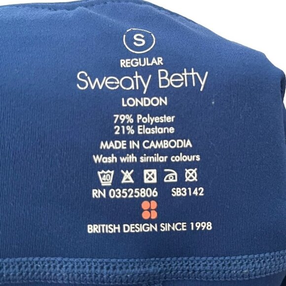Sweaty Betty Contour Leggings Blue Women’s Size Small Workout Quick Dry Stretch - Picture 11 of 12